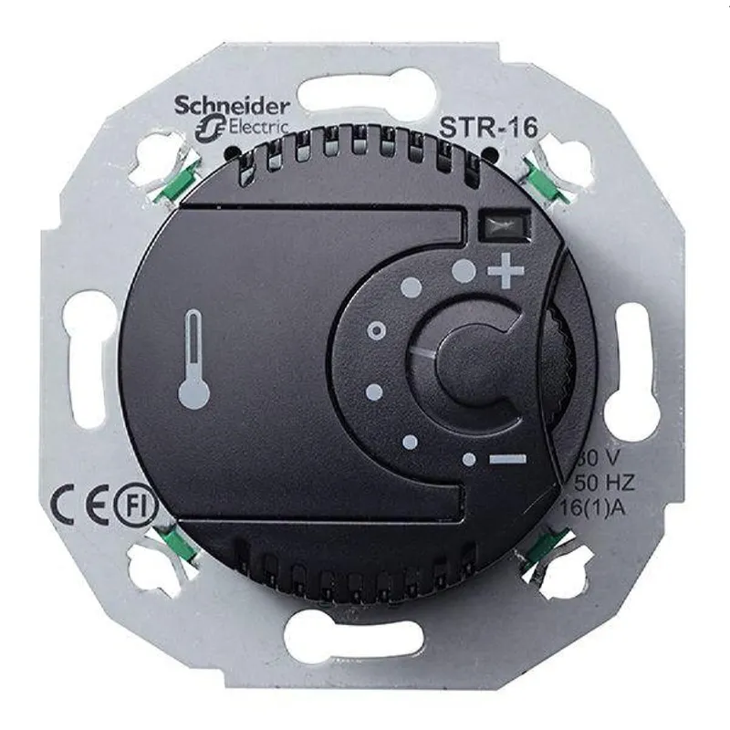 ELSO Temperaturregler WDE011624 Zentralpl. schwarz Renova