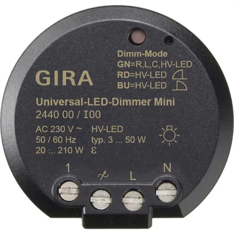 Gira Dimmer 244000 Einsatz Tastd.Uni-LED 244000