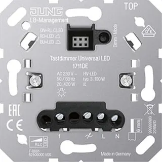 Jung Tastdimmer Universal LED, mit Nebenstelleneingang 1711DE