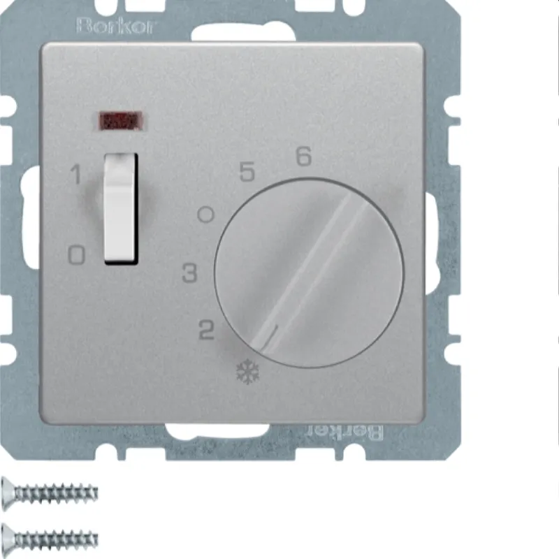 Berker Raumtemperaturregler Qx alu samt lackiert 20306084