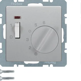 Berker Raumtemperaturregler Qx alu samt lackiert 20306084