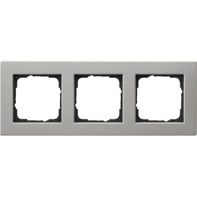 Gira Abdeckrahmen 0213335 3fach flach E2 Edelstahl 0213335