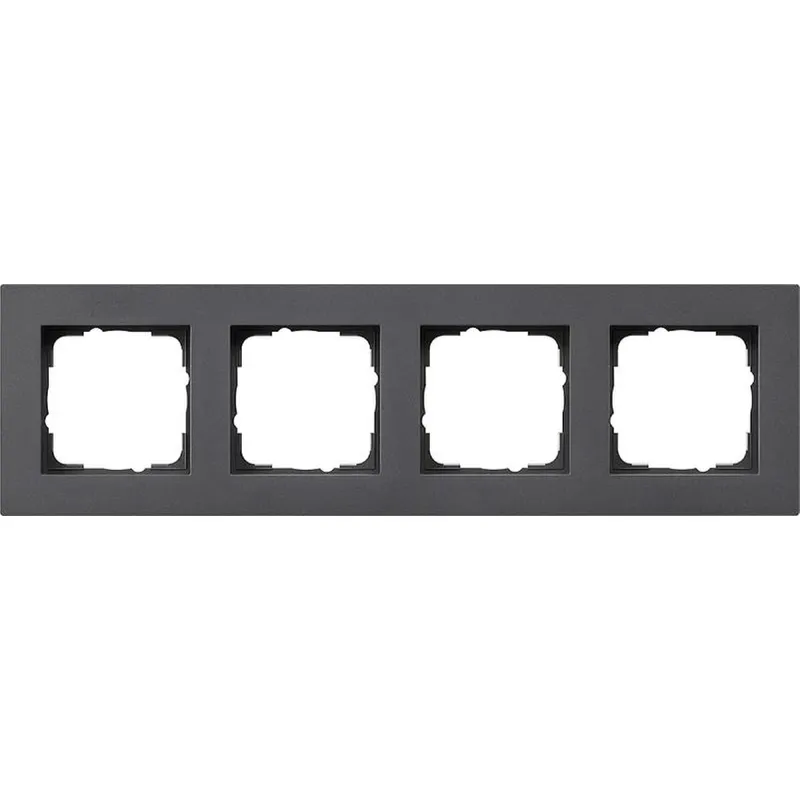 Gira Abdeckrahmen 0214235 4fach flach E2 anthrazit 0214235
