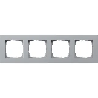 Gira Abdeckrahmen 0214255 4fach flach E2 F alu 0214255