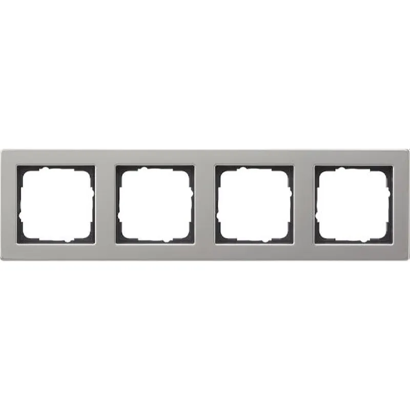Gira Abdeckrahmen 021433 4fach E2 Edelstahl 21433