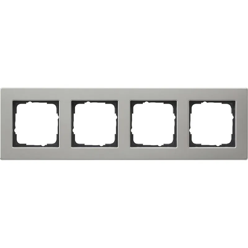 Gira Abdeckrahmen 0214335 4fach flach E2 Edelstahl 0214335