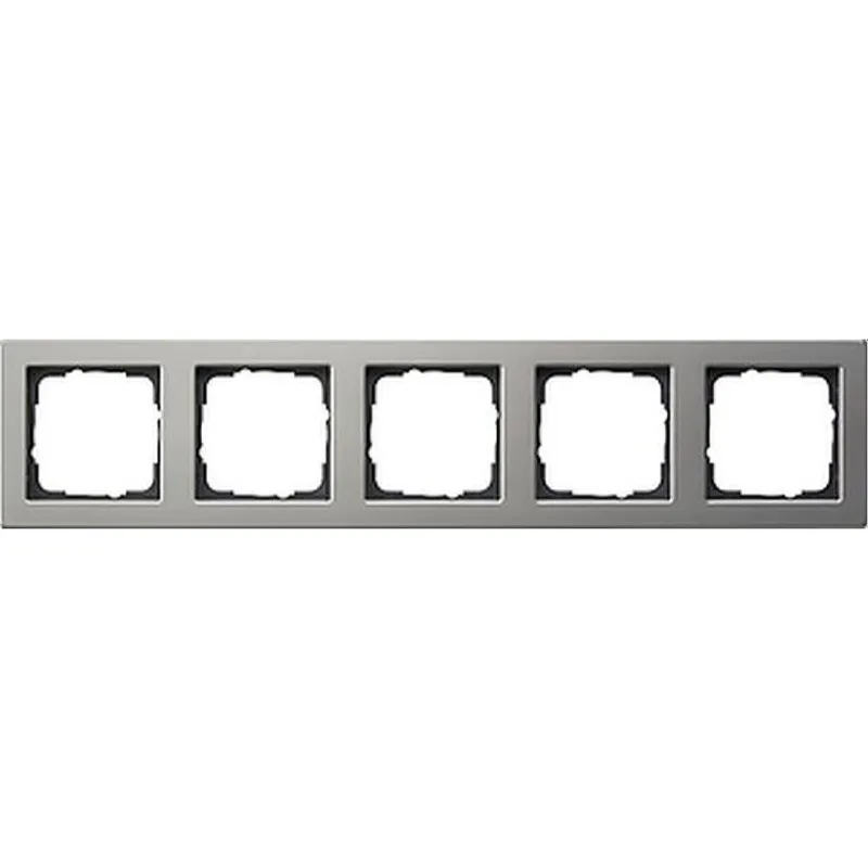 Gira Abdeckrahmen 021533 5fach E2 Edelstahl 21533