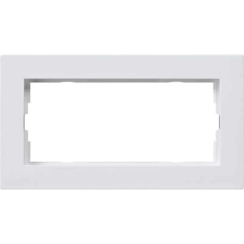 Gira Abdeckrahmen 1002225 2fach o.M. flach E2 reinweiss 1002225