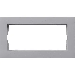 Gira Abdeckrahmen 1002255 2fach o.M. flach E2 F alu 1002255