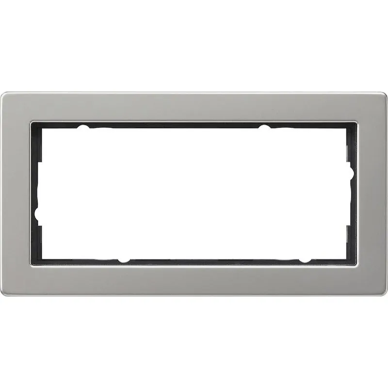Gira Abdeckrahmen 100233 2fach o. M. E2 Edelstahl 100233