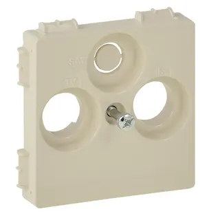 Legrand Abdeckung VLIFE TV-R-SAT 30mm mandelweiss
