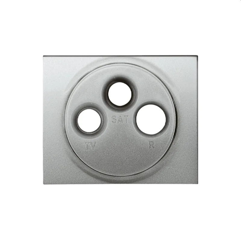 Legrand Antennenabdeckung 771389 3Loch Hirschm. Galea soft alu