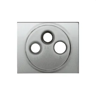 Legrand Antennenabdeckung 771389 3Loch Hirschm. Galea soft alu