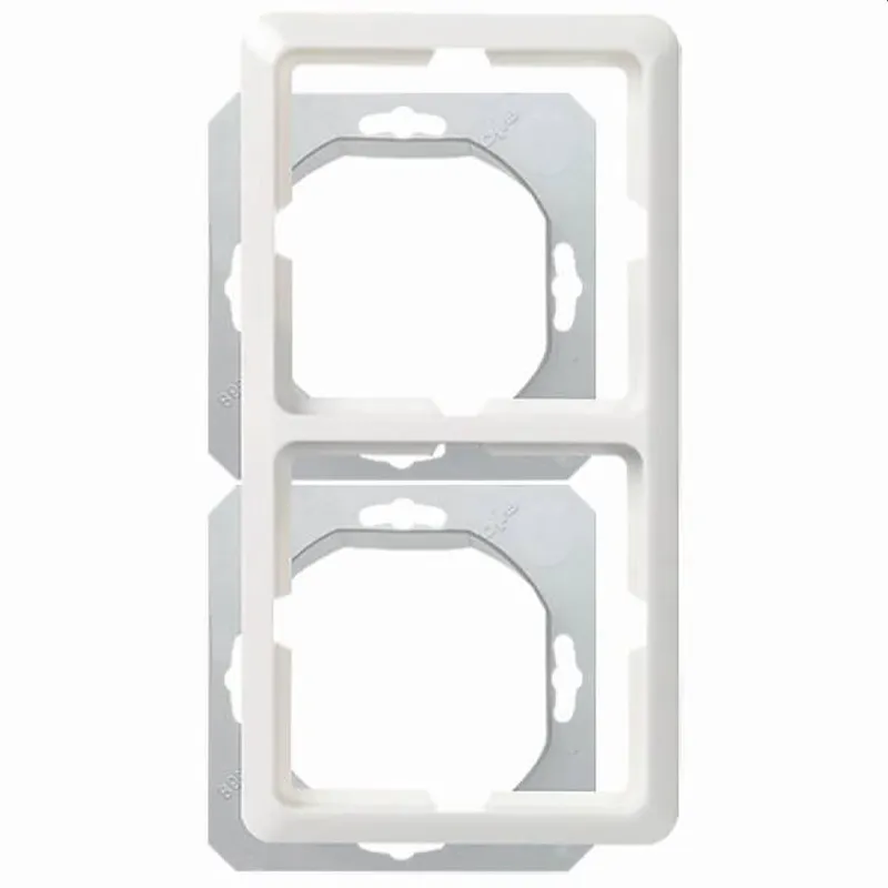 ELSO Rahmen 224244 2fach FASHION IP44 reinweiß