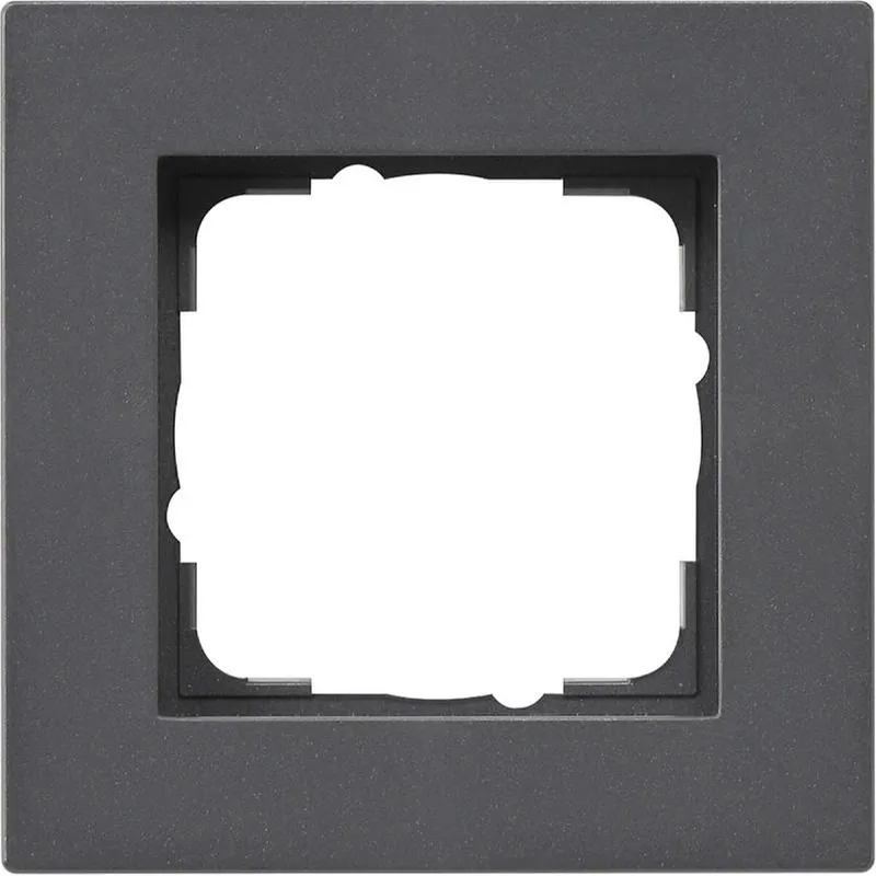 Gira Abdeckrahmen 0211235 1fach flach E2 anthrazit 0211235