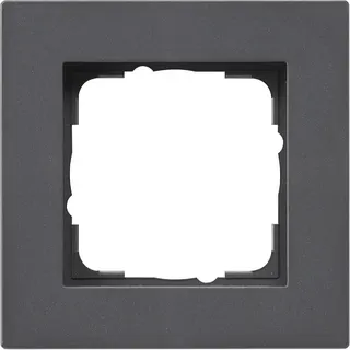 Gira Abdeckrahmen 0211235 1fach flach E2 anthrazit 0211235