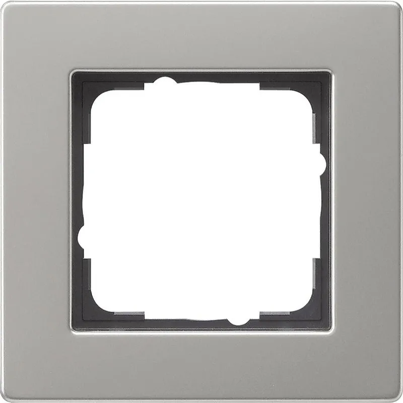 Gira Abdeckrahmen 0211335 1fach flach E2 Edelstahl 0211335