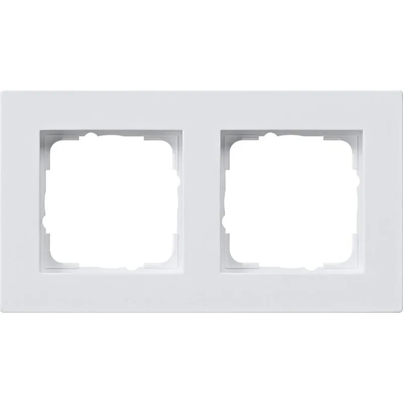 Gira Abdeckrahmen 0212225 2fach flach E2 reinweiss 0212225
