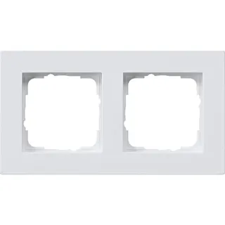Gira Abdeckrahmen 0212225 2fach flach E2 reinweiss 0212225
