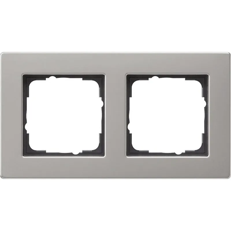 Gira Abdeckrahmen 0212335 2fach flach E2 Edelstahl 0212335