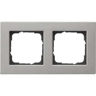 Gira Abdeckrahmen 0212335 2fach flach E2 Edelstahl 0212335