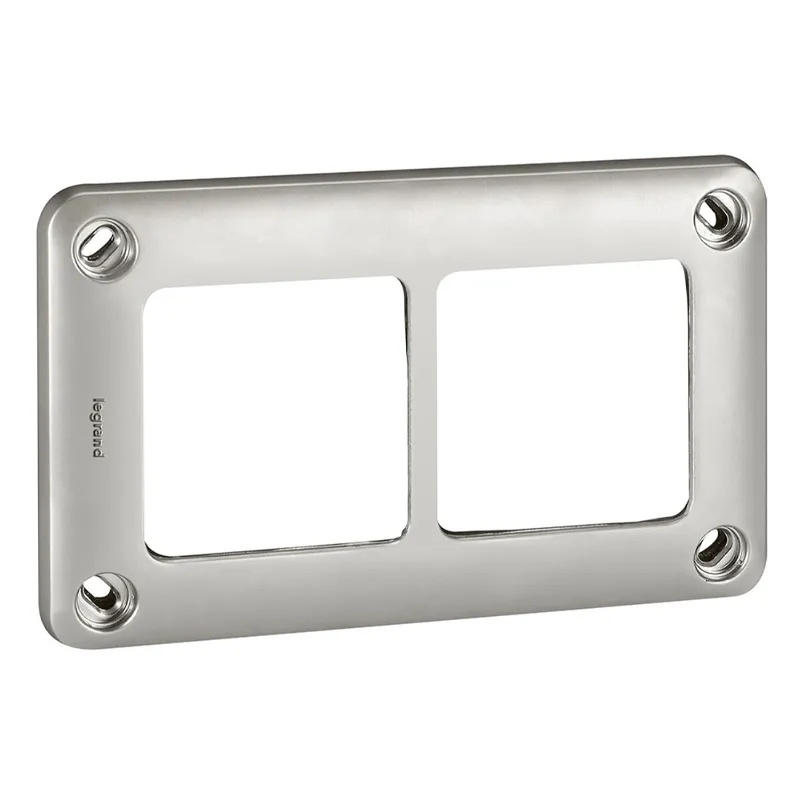 Legrand Abdeckrahmen 77852 2fach grau IP55 Soliroc