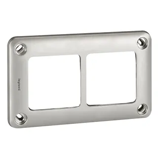 Legrand Abdeckrahmen 77852 2fach grau IP55 Soliroc