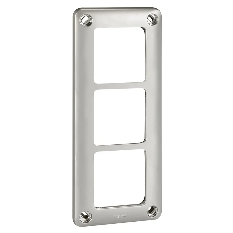 Legrand Abdeckrahmen 077853 Soliroc 3fach grau IP55