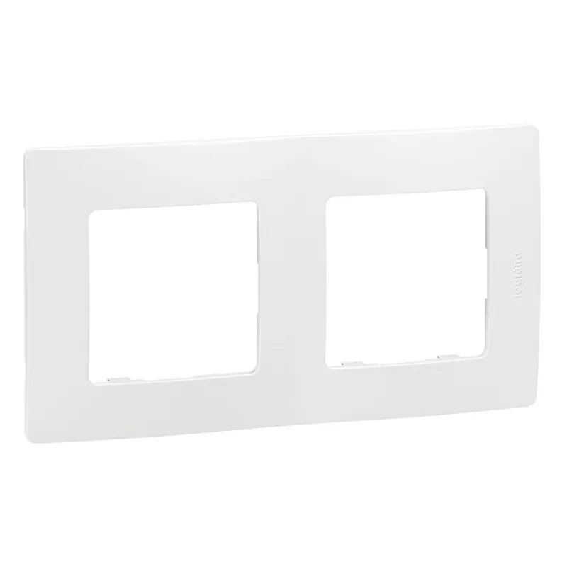 Legrand Abdeckrahmen 665002 Niloe 2fach ultraweiss