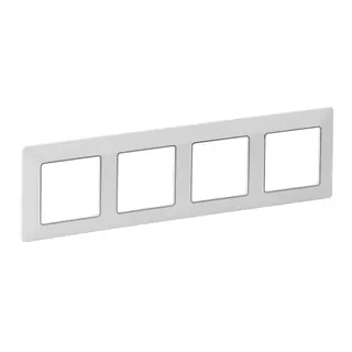 Legrand Rahmen VLIFE 4fach Rahmen uw/chrom