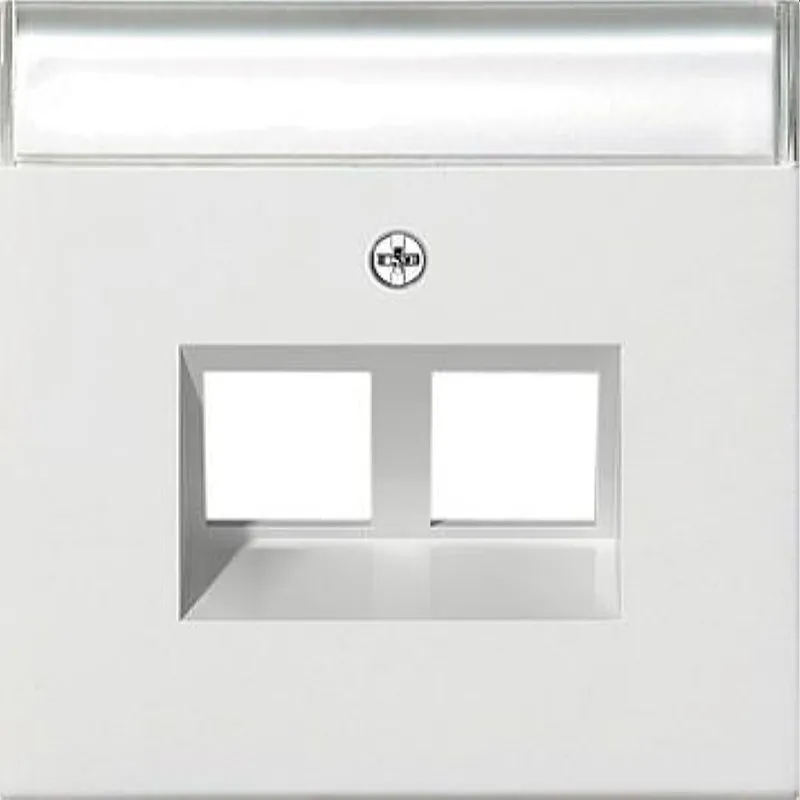 Gira Abdeckung 2640112 BSF Mod Jack 30° 2f Flaeche rw