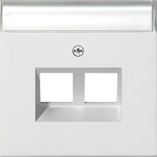 Gira Abdeckung 2640112 BSF Mod Jack 30° 2f Flaeche rw