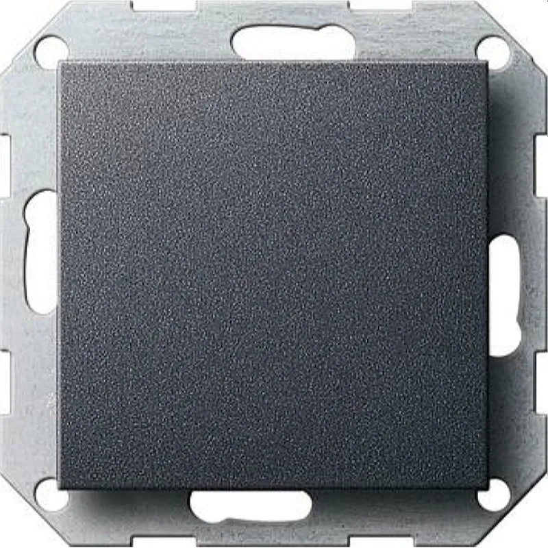 Gira Blindabdeckung 026828 + Tragring System 55 anthrazit