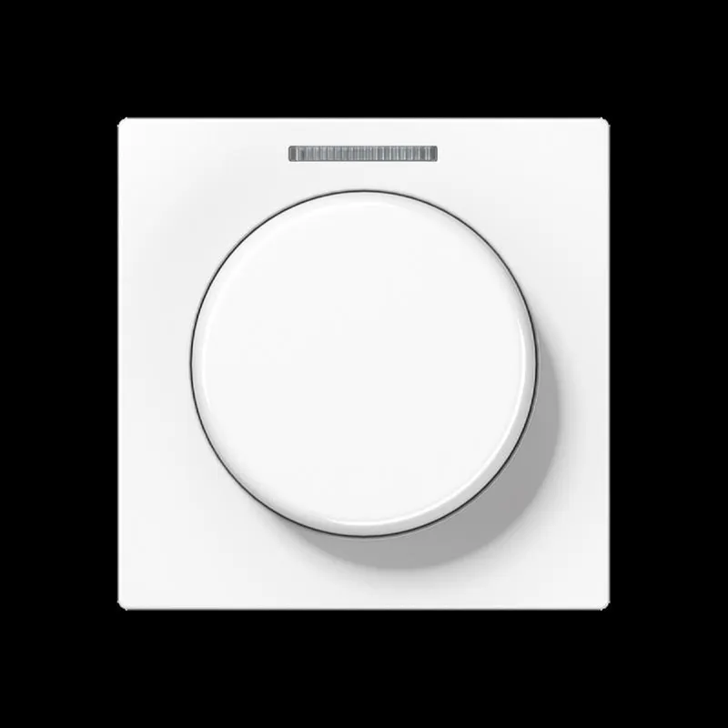 Jung Abdeckung mit Lichtleiter für KNX Drehsensor, Thermoplast, Serie A, alpinweiß A1540BFKO5WW