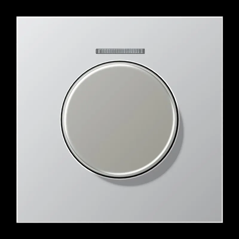 Jung Abdeckung mit Lichtleiter für KNX Drehsensor, Serie LS, Aluminium AL1940KO5