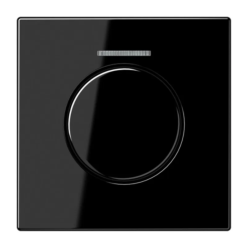 Jung Abdeckung mit Lichtleiter für KNX Drehsensor, Duroplast, Serie LS, schwarz LS1940KO5SW