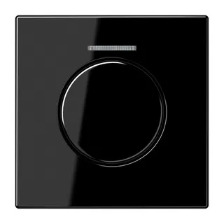 Jung Abdeckung mit Lichtleiter für KNX Drehsensor, Duroplast, Serie LS, schwarz LS1940KO5SW