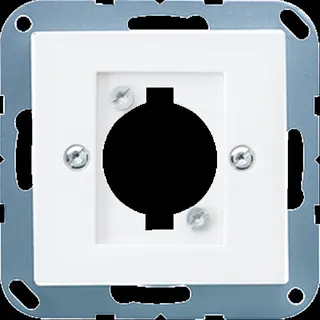 Jung Abdeckung für XLR-Steckverbinder (P-Serie), Thermoplast, Serie AS/A, alpinweiß A568BFWW