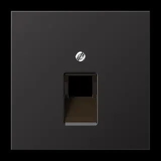Jung Abdeckung für IAE/UAE-Anschlussdosen 1 x 8-polig, Aluminium lackiert, Serie LS, dark (lackiertes Aluminium) AL2969-1UAD