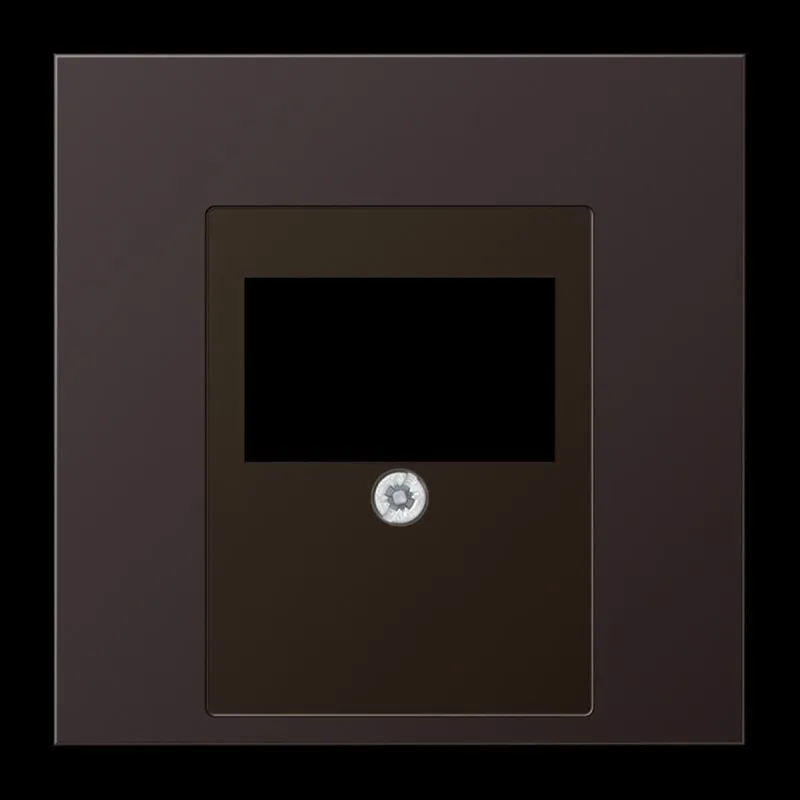 Jung Abdeckung für TAE-Anschlussdosen, Aluminium lackiert, Serie LS, dark (lackiertes Aluminium) AL2969TD