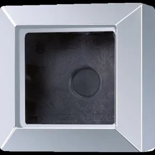 Jung Aufputz-Kappe 1fach, Serie AS/A, aluminium AS581AAL