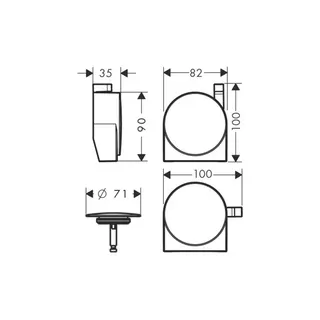 Hansgrohe Exafill S Fertigset chrom – Bild 2