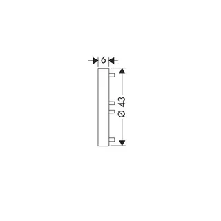 Hansgrohe Distanzscheibe Unica'S 900mm hellgrau – Bild 2