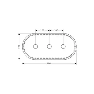 Hansgrohe Trockenmanschette Axor 3-Loch Waschtischarmatur Unterputz – Bild 2