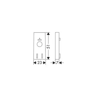 Hansgrohe Distanzscheibe Unica'S Puro chrom – Bild 2