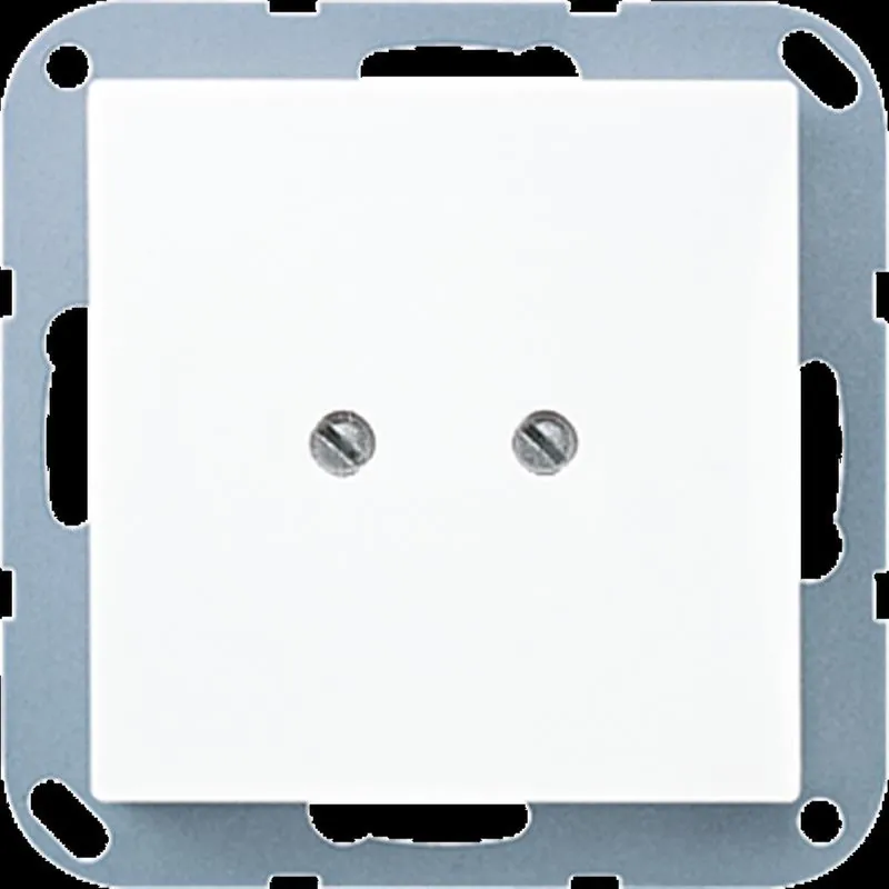 Jung Blind-Abdeckung (geschraubt), Duroplast, Serie AS/A, alpinweiß A561BWW
