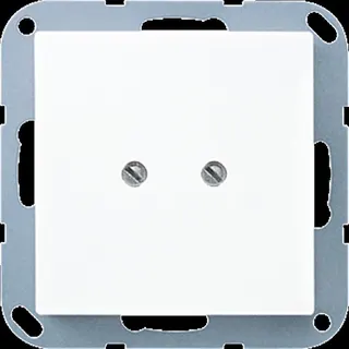 Jung Blind-Abdeckung (geschraubt), Duroplast, Serie AS/A, alpinweiß A561BWW