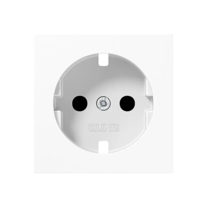 Jung Abdeckung für SCHUKO®-Steckdosen, SAFETY+, Duroplast, Serie AS/A, alpinweiß A1520KIPLWW