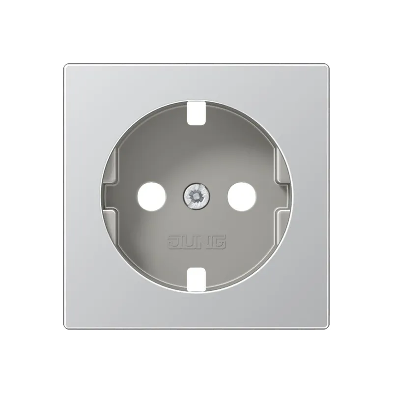 Jung Abdeckung für SCHUKO®-Steckdosen, Serie A, aluminium A1520PLAL