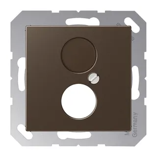 Jung Abdeckung für 1 Rundsteckverbinder bis 18,5 mm ?, Serie A, mokka A562MO
